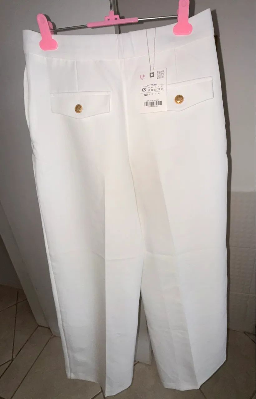 Calça branca Zara nova na etiqueta 
