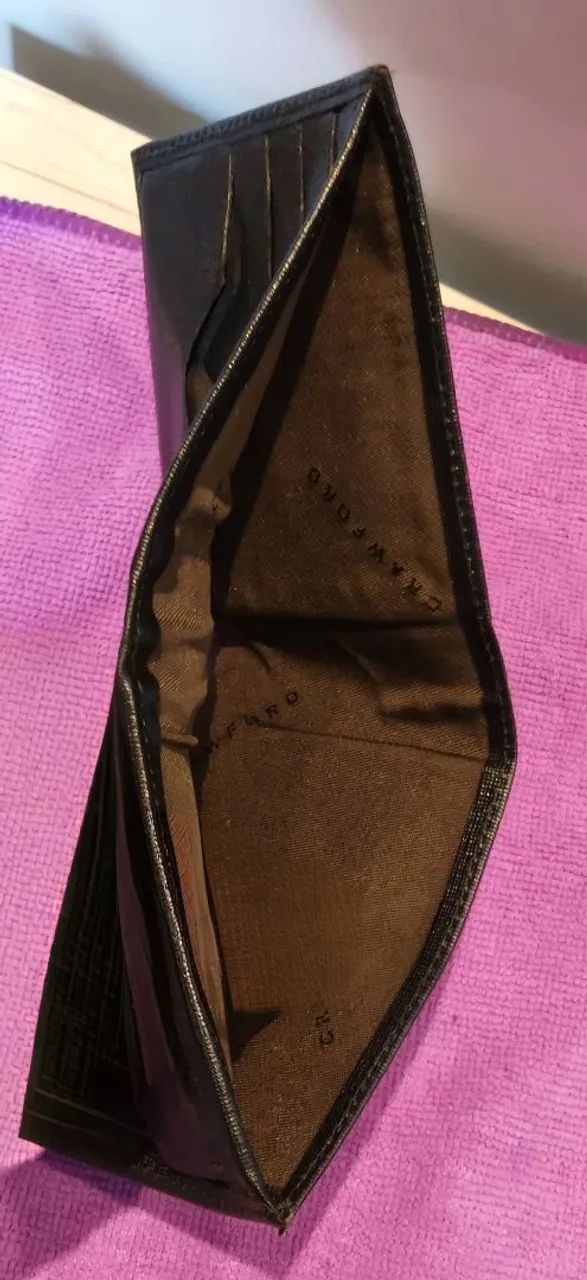 Carteira masculina em couro, super nova! - Foto 4