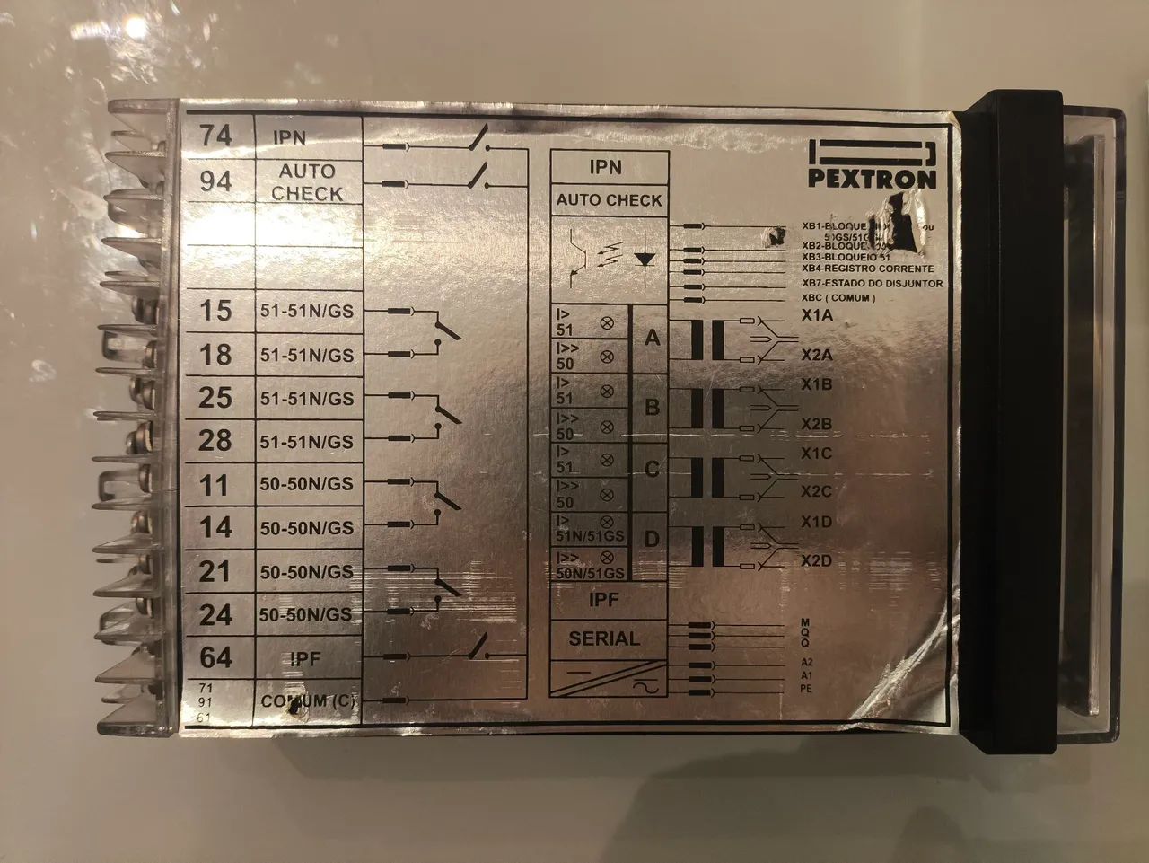 Relé de Proteção Pextron URPE 7104 50/51 72-250V - Foto 5