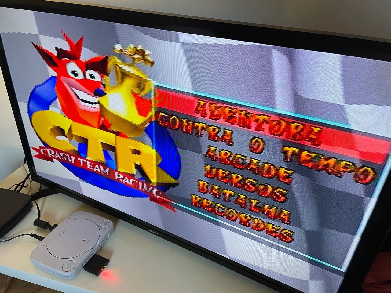 PS1 PSone com jogos e memory card - Foto 5