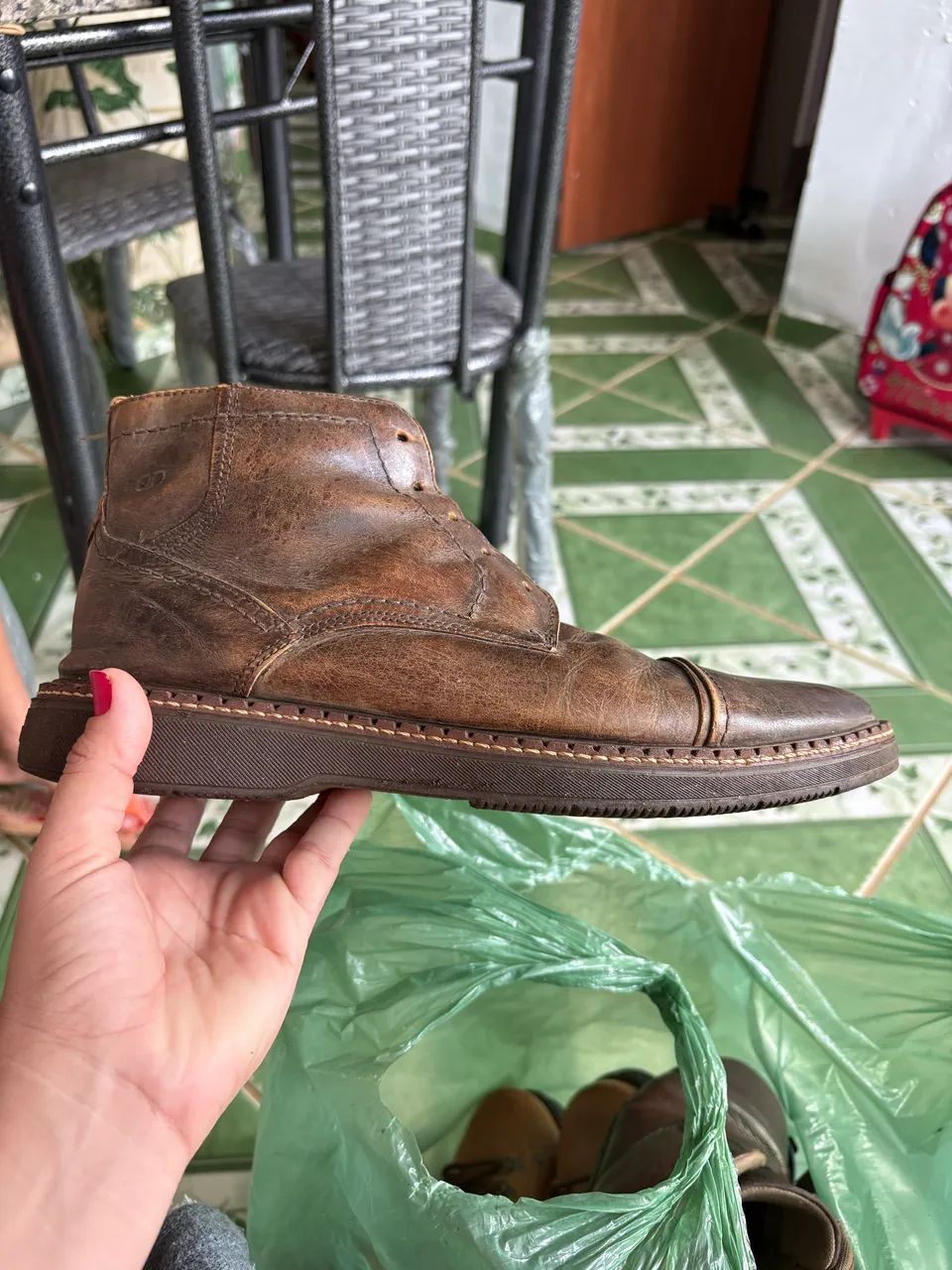 Botas masculina em couro  - Foto 5