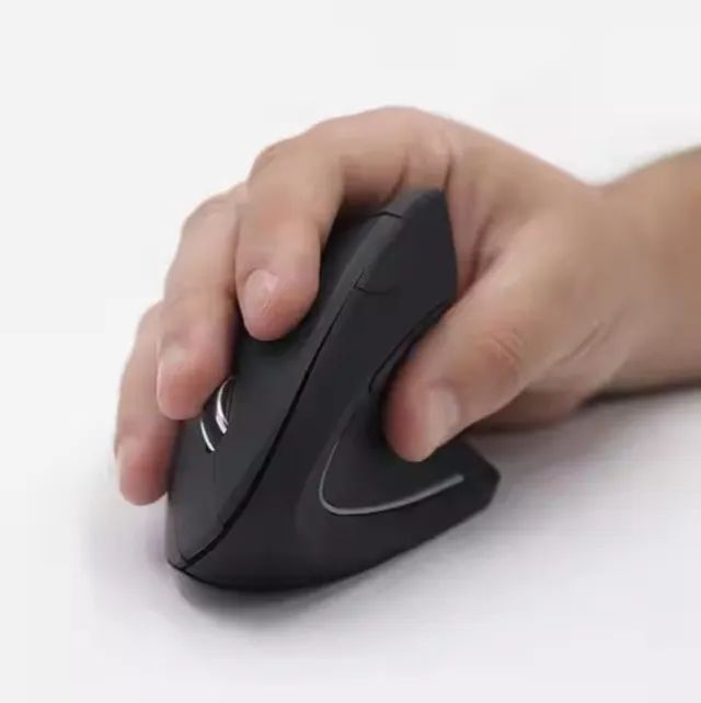 Mouse Vertical Sem Fio 2.4 GHZ Ergonômico Ortopédico, Óptico 3 Níveis ...