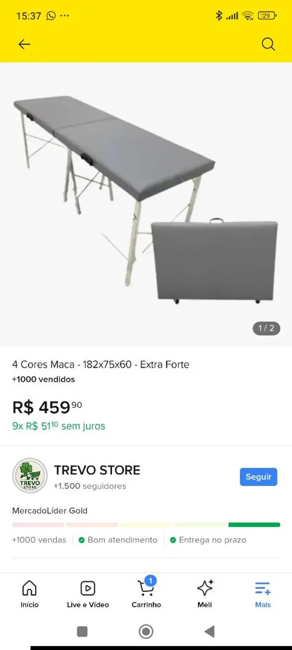 Maca portátil e dobrável  - Foto 2