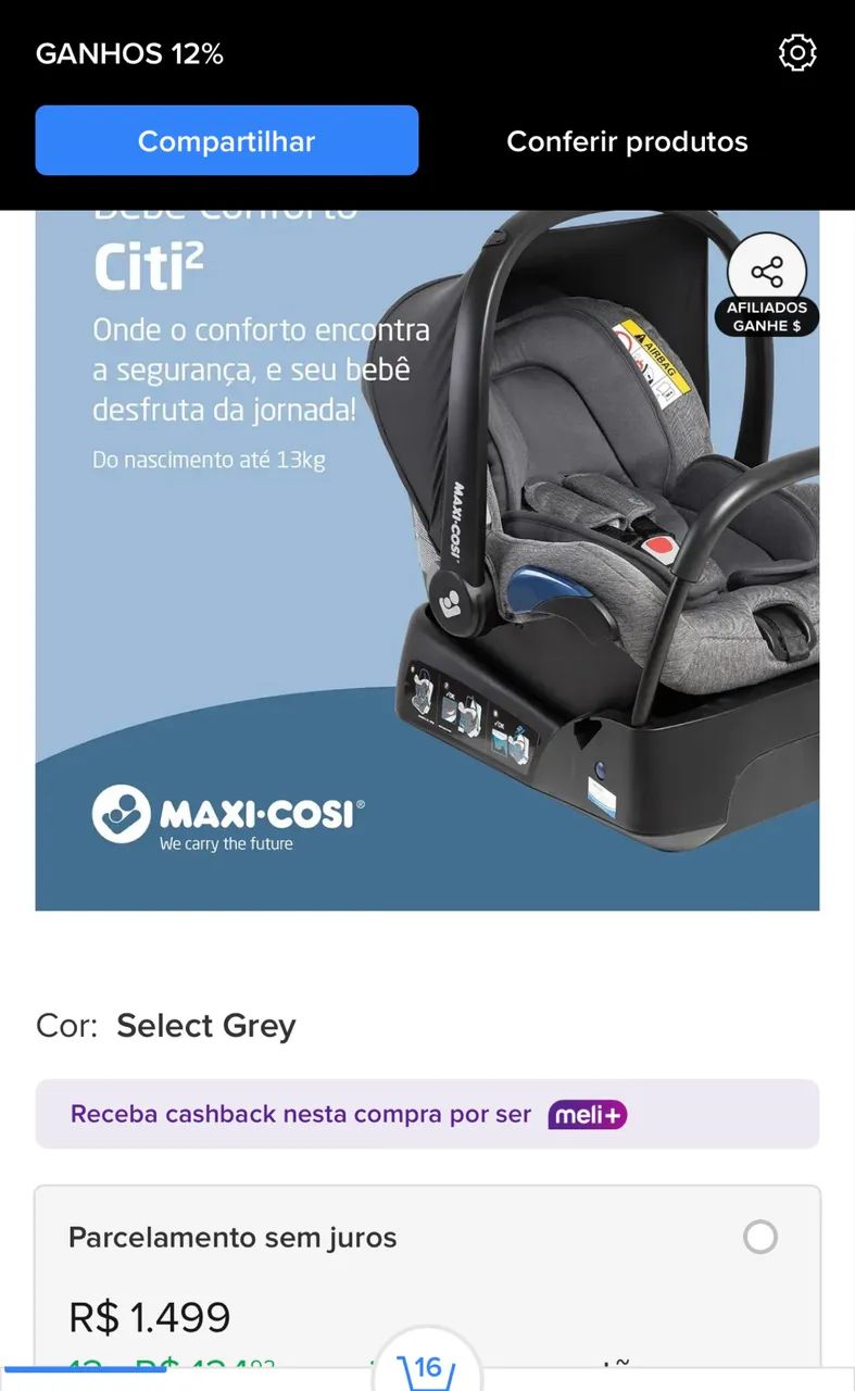 Carrinho bebê  da Maxi-Cosi  Anna 2. - Foto 5