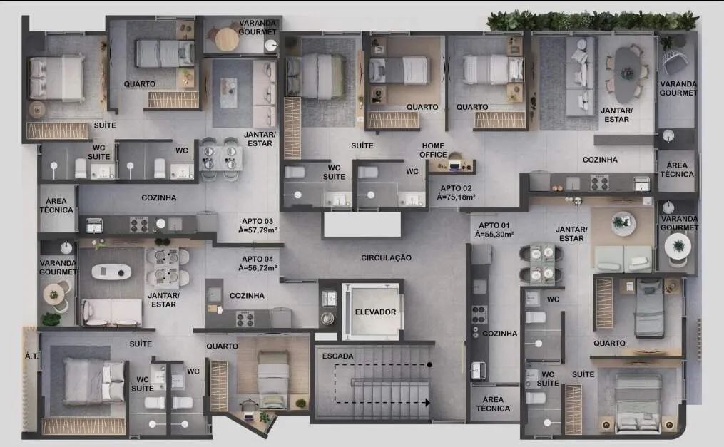 Apartamento à venda, 2 quartos, 1 suíte, 1 vaga, Intermares - Cabedelo/PB - Foto 2