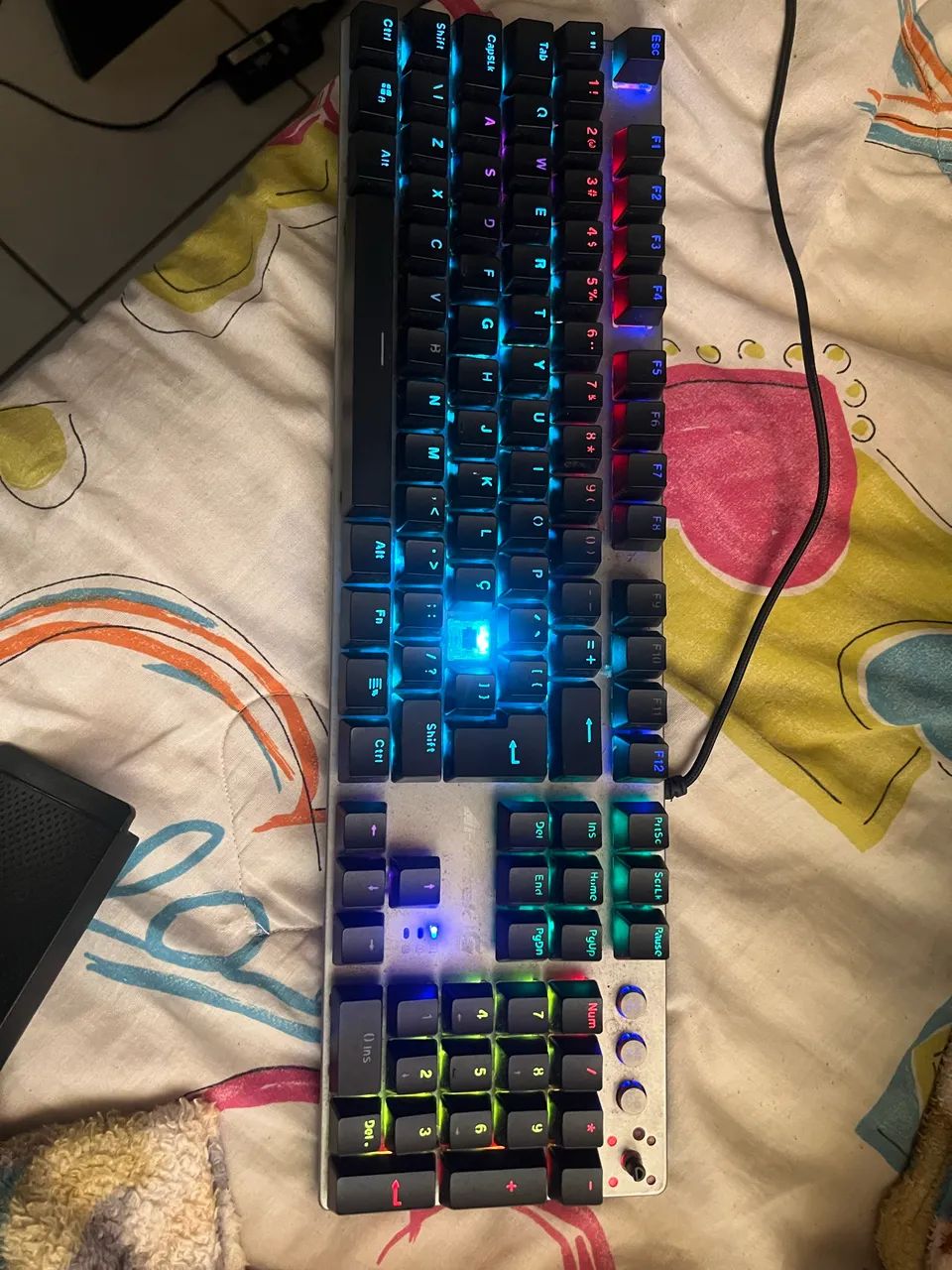 TECLADO MECANICO FORTREK GPRO K7 RAINBOW SWITCH BLUE - Foto 4