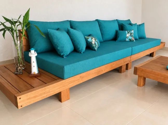 Sofá modular em madeira maciça  - Foto 4