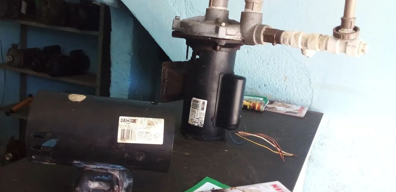 Bomba d'água funcionando perfeitamente