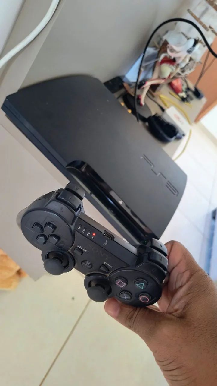 Ps3 slim desblo cheio de jogos  - Foto 5