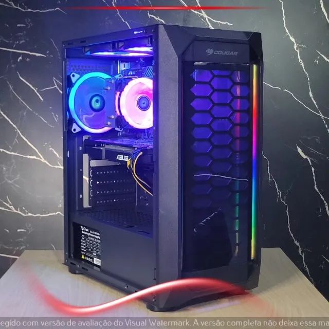 Computador i5 10400, RX 580 8GB, 16GB RAM, SSD 240GB, HD 1TB, Gabinete Cougar - Foto 2