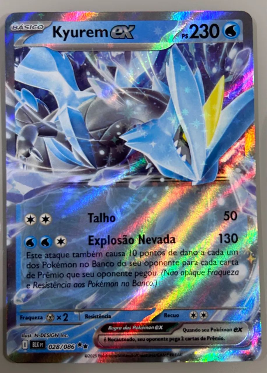 Carta Pokémon kyurem ex