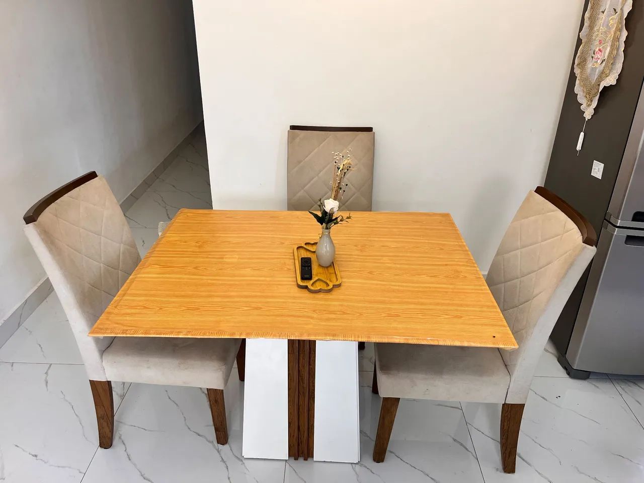 Mesa de 3 cadeiras MDF - Foto 4