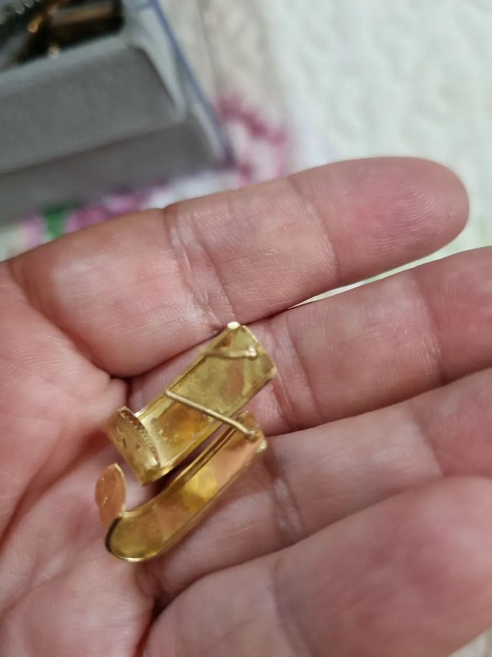 Brincos escrava ouro 18k - Foto 4