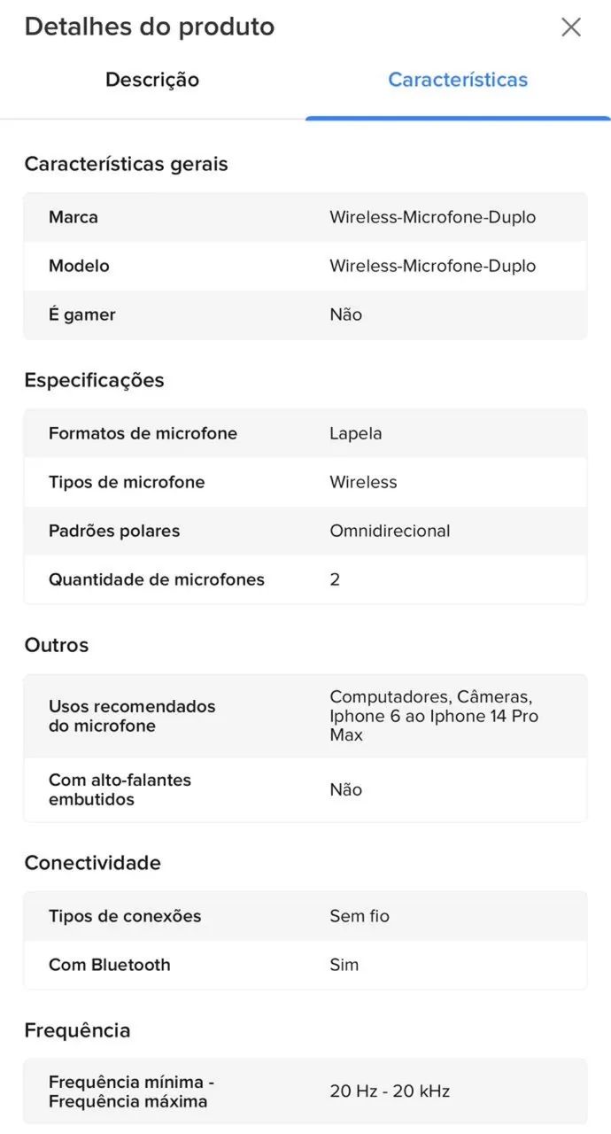 Microfone Digital Duplo Lightning Iphone Ipad Wireless - Foto 3
