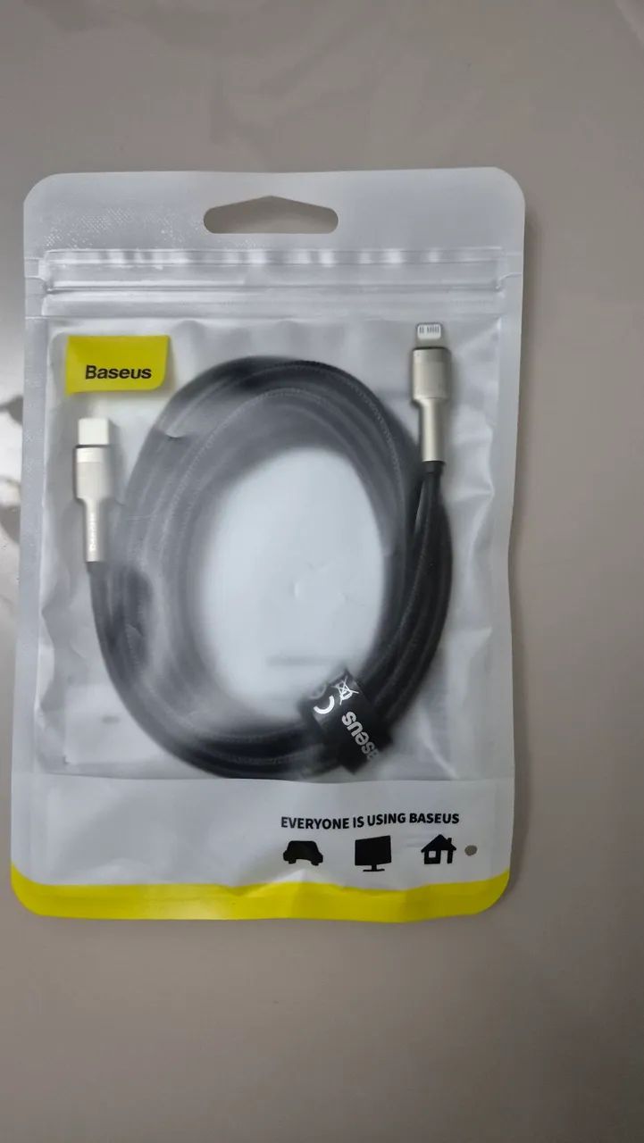Cabo iphone  baseus tipo c para lightning 2 metros