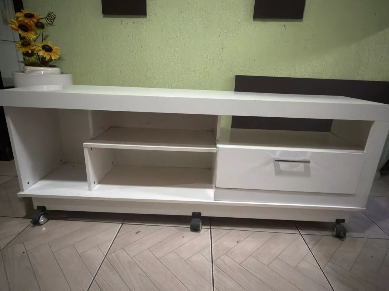 Rack branco em perfeito estado com 1.60m de comprimento! - Foto 3