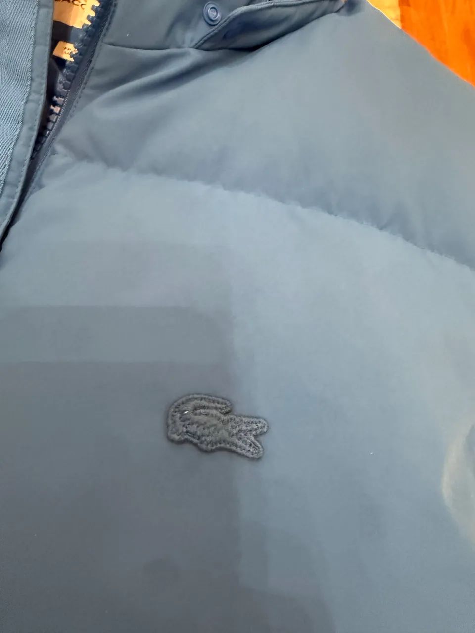 colete lacoste puffer azul com capuz original  - Foto 4