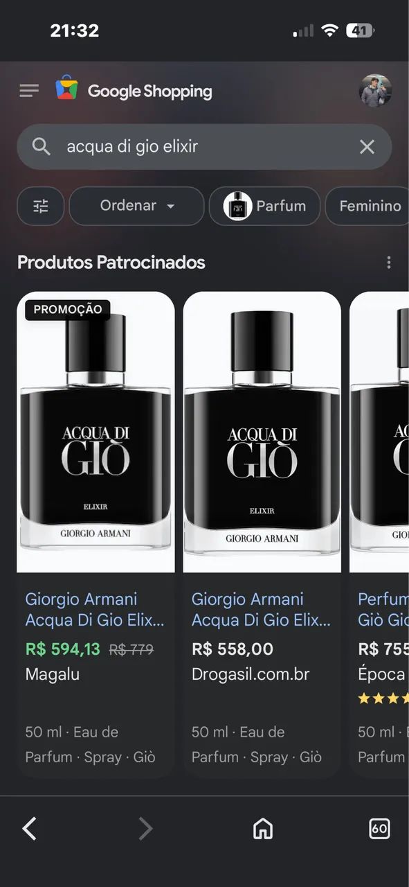 Acqua de gio Elixir - lançamento 2026 - Foto 3