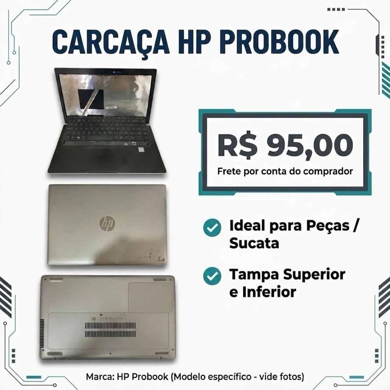 Carcaça Notebook HP Probook