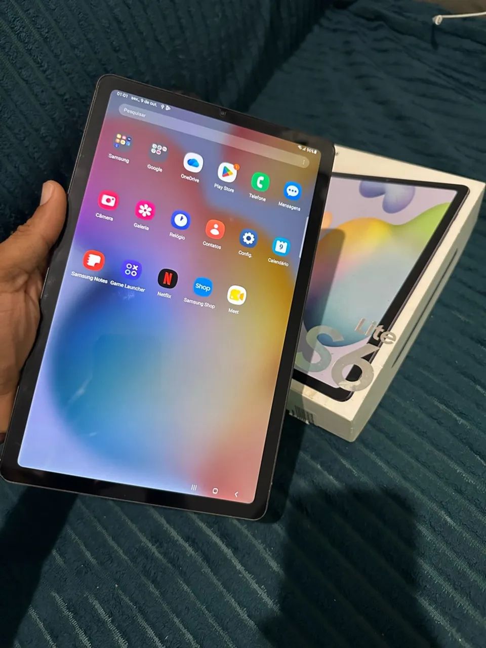 Tablet Samsung tab S6 lite aceito cartão! - Foto 2