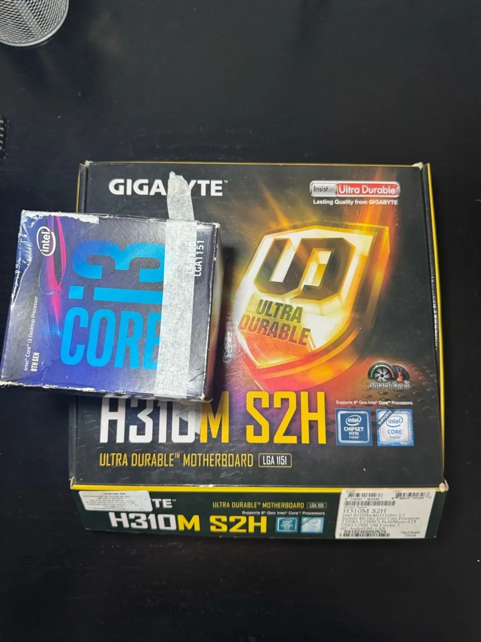 Kit Processador (i3 8th) + Placa Mãe (H310M)