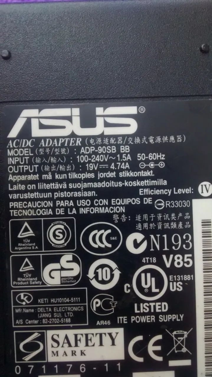 Fonte carregador ASUS (Notebook) - Foto 3