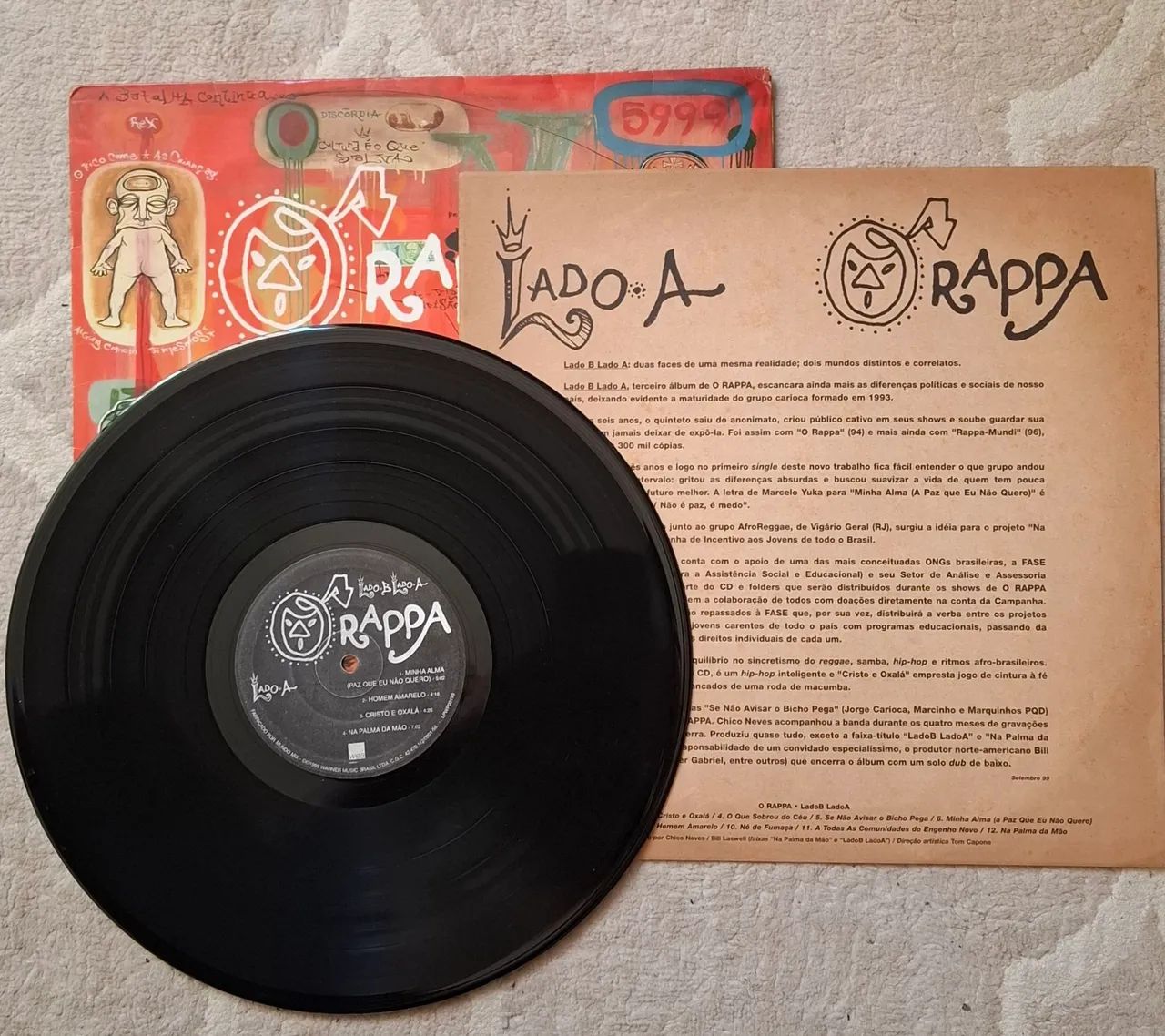 LP O Rappa Lado B Lado A ORIGINAL  - Foto 3