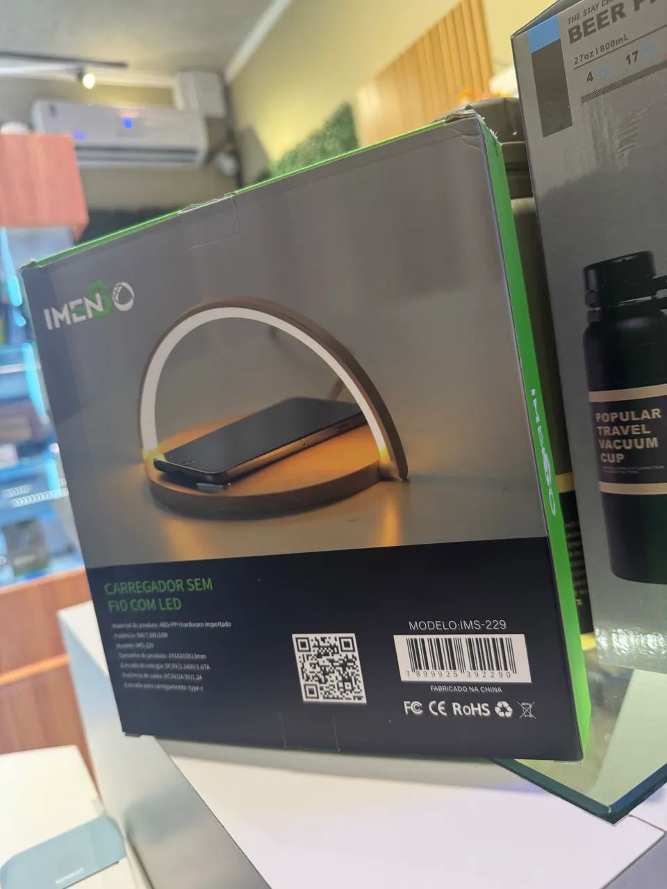 Carregador sem fio com LED  - Foto 5