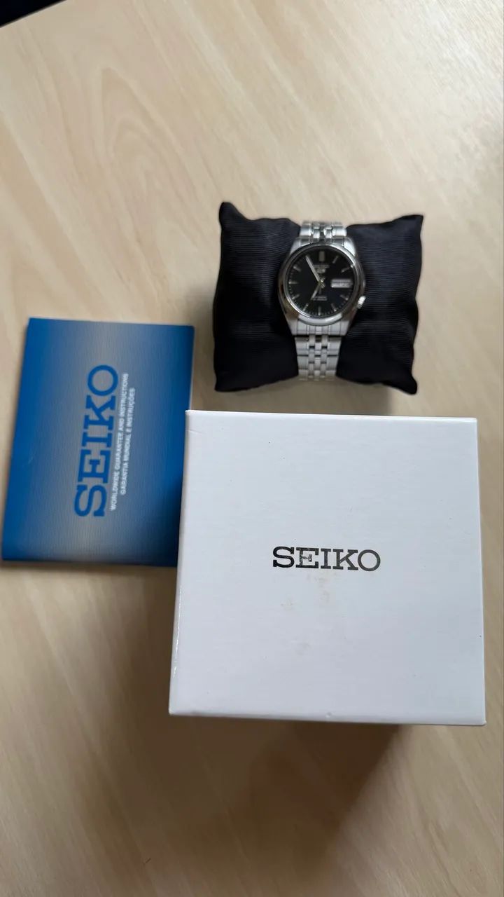 Relógio Seiko 5 prata  - Foto 4