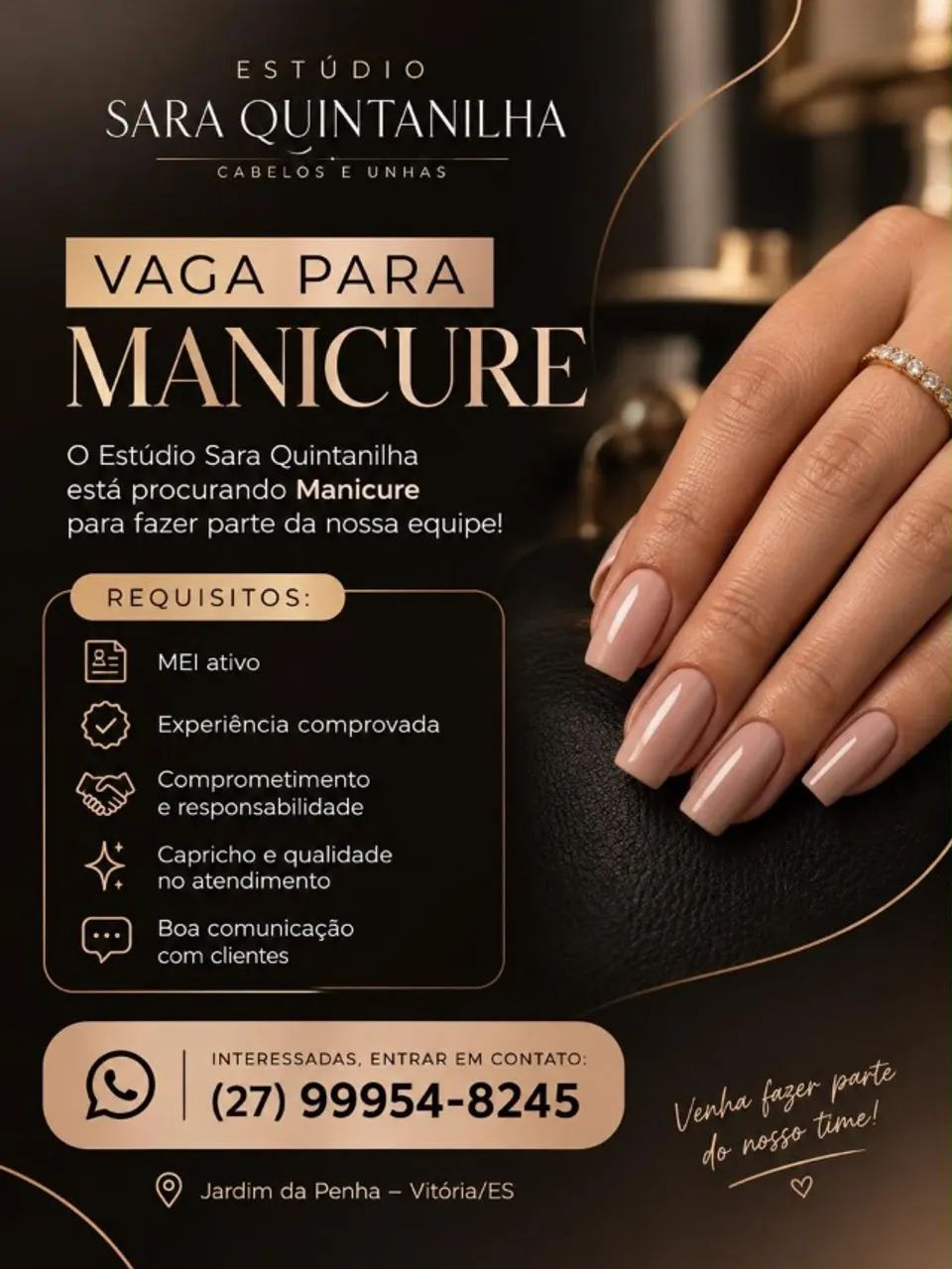 Contrata-se Manicure