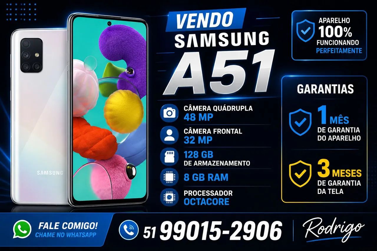 Celular Samsung A51 128GB - Celulares e Smartphones - Costa e