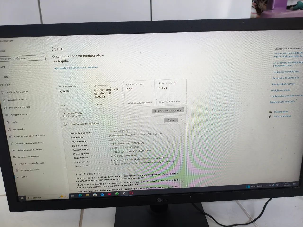 Monitor LG 75Hz  - Foto 2