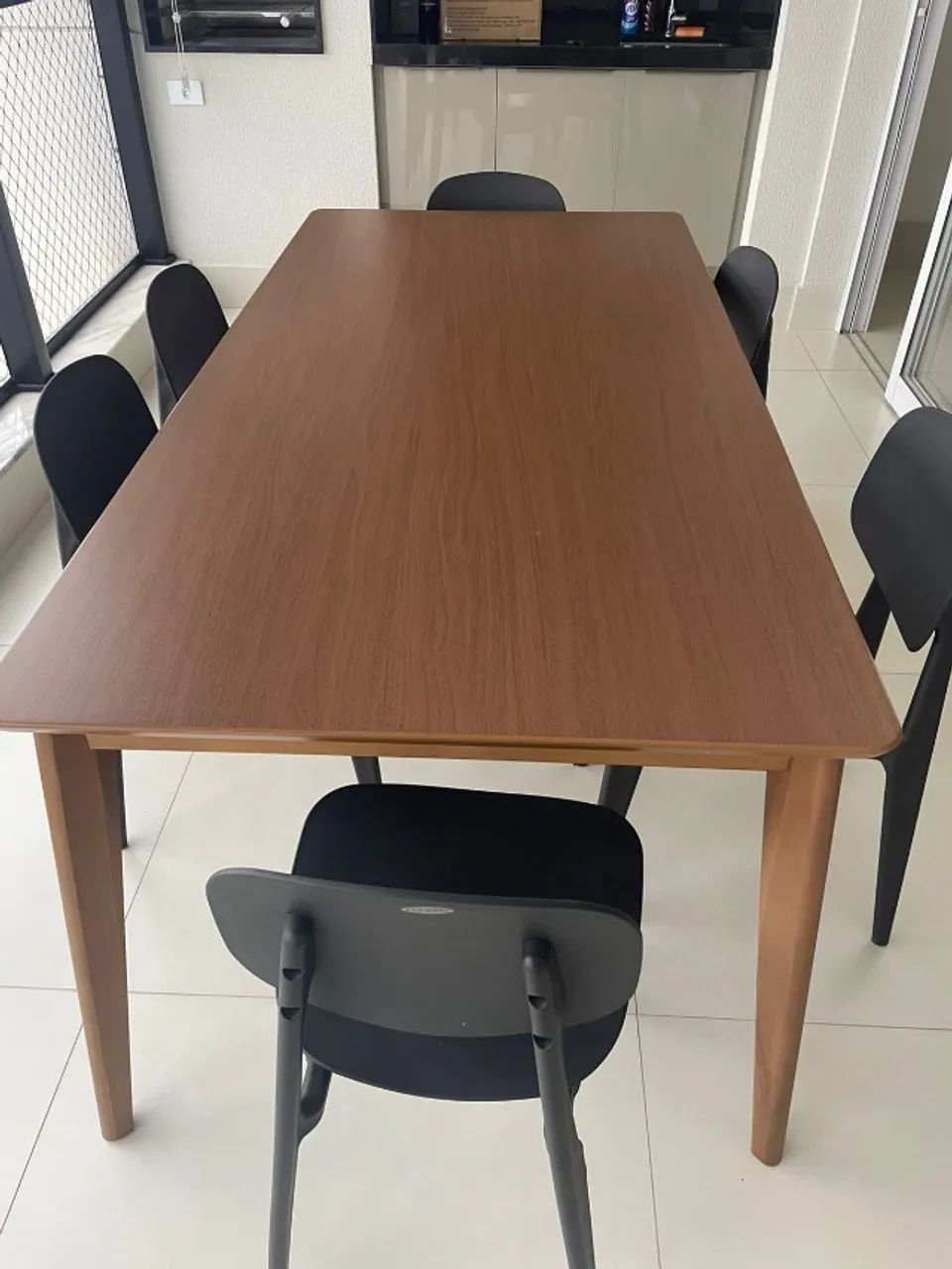 Mesa de Madeira da marca Rivatti com 6 cadeiras - Foto 3