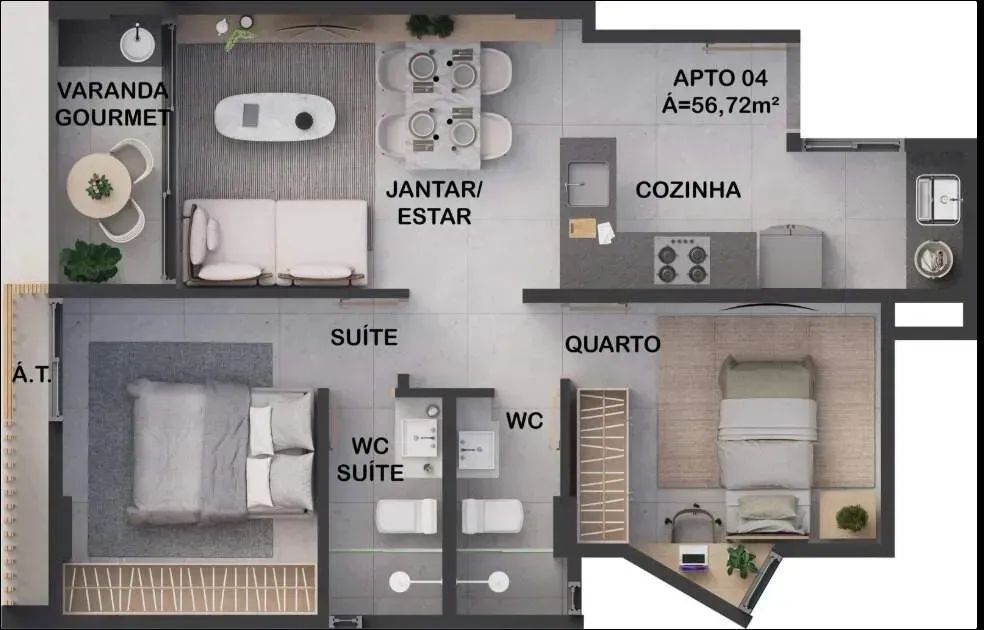 Apartamento à venda, 2 quartos, 1 suíte, 1 vaga, Intermares - Cabedelo/PB - Foto 5