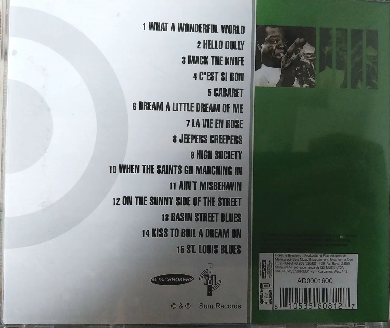Cd Louis Armstrong-Só o melhor - Foto 2
