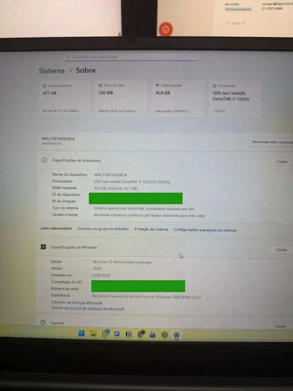 Notebook - Samsung Galaxy Book2 - i7 - Foto 2