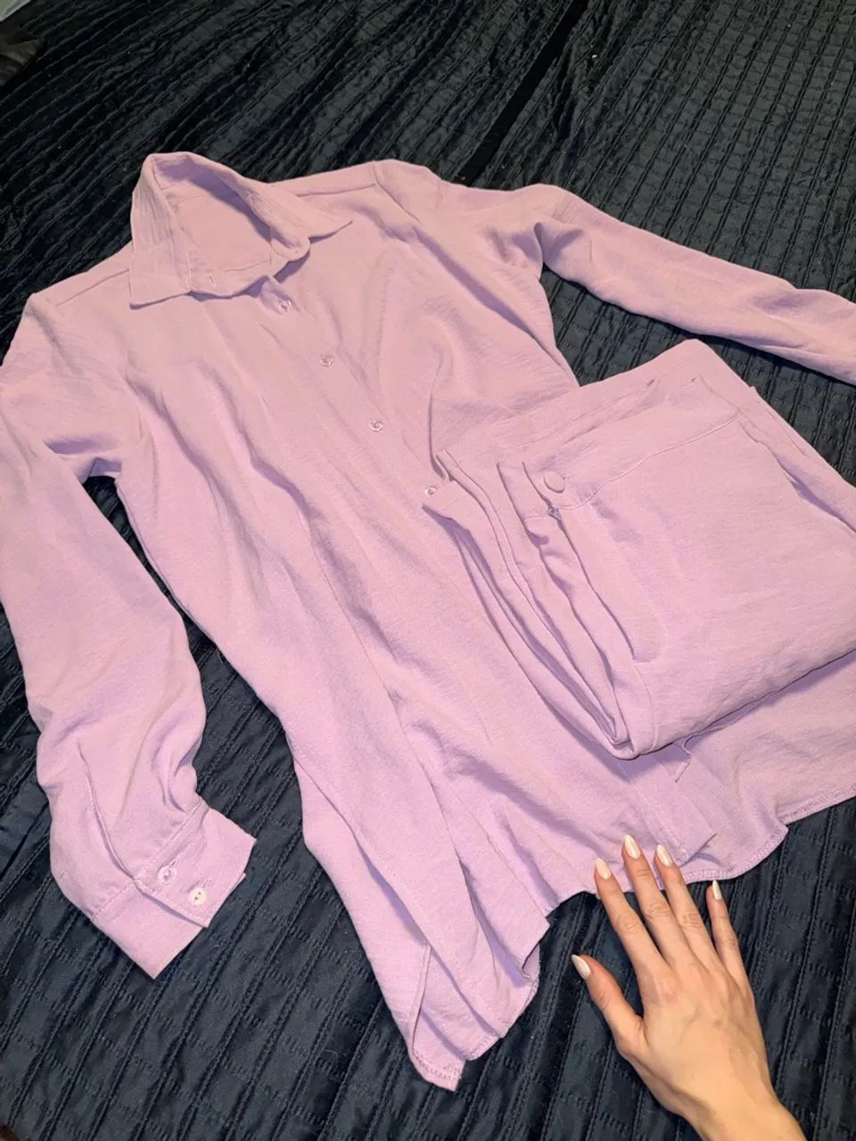 Conjunto feminino na cor lilás  - Foto 3