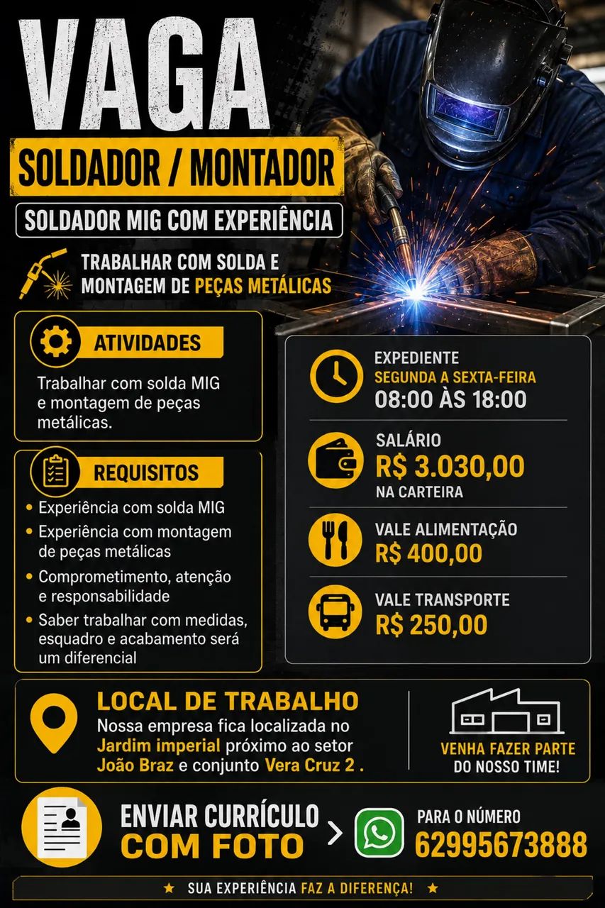 Vaga para soldado mig 