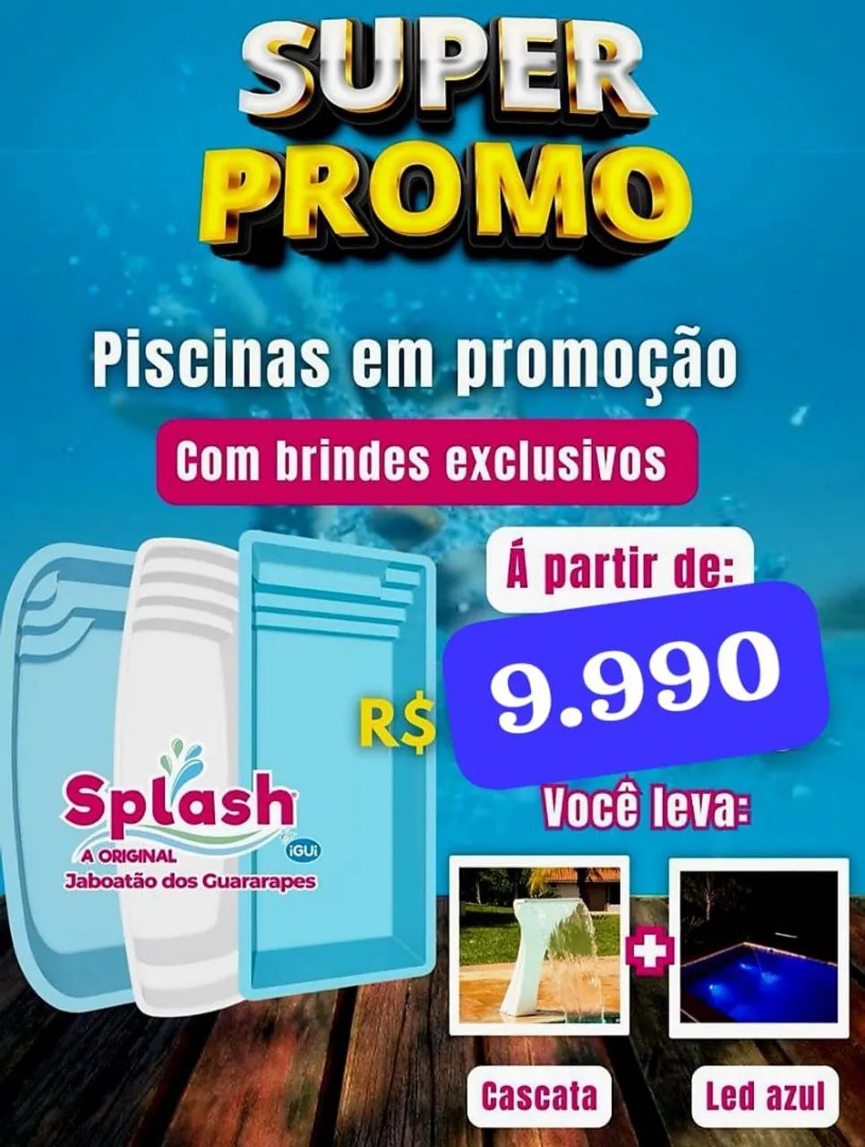 Piscina Nova e Instalada 
