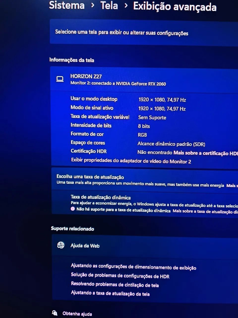 Monitor gamer 75hz Full hd 