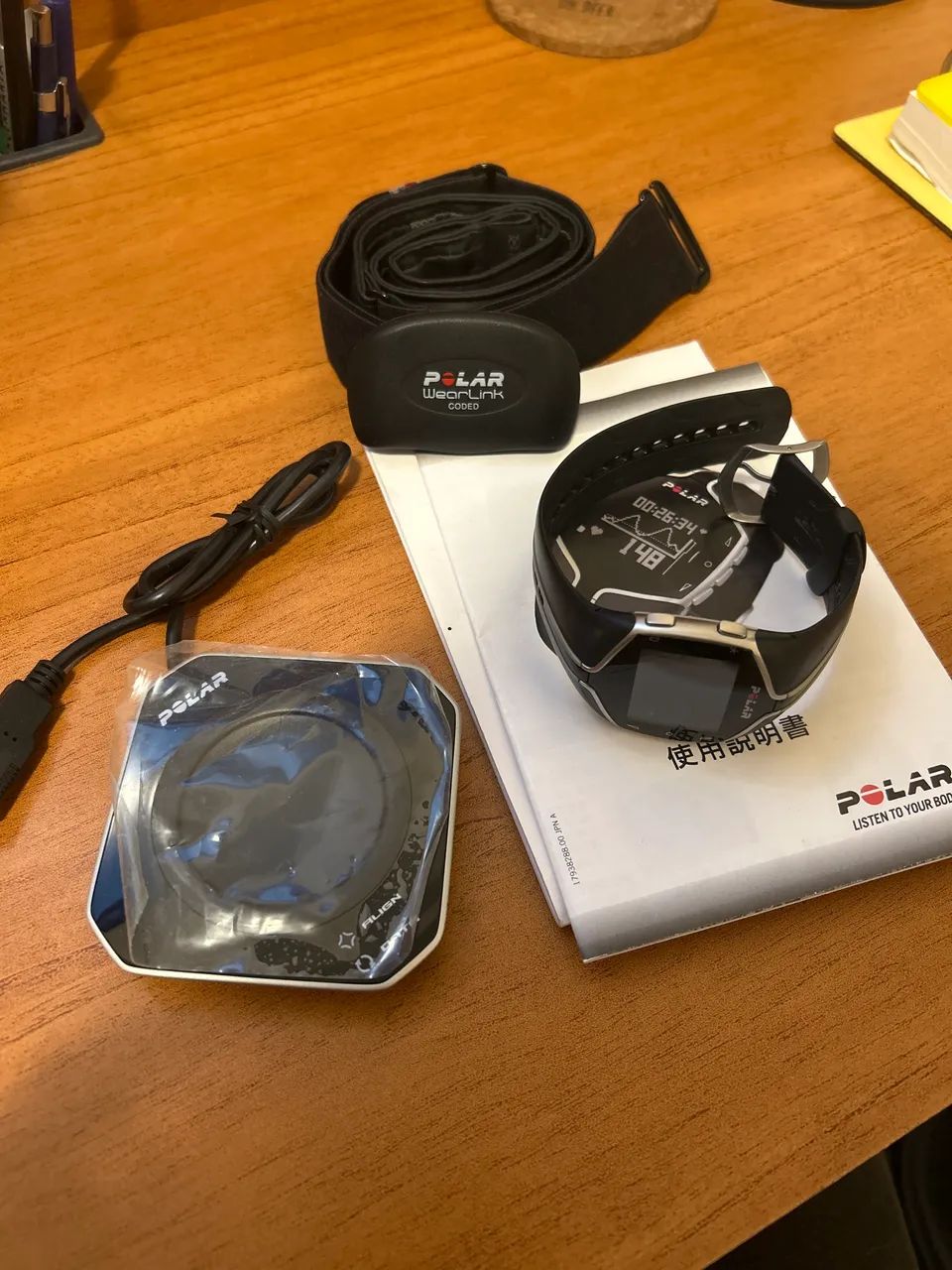 Relógio Polar FT80 com acessórios