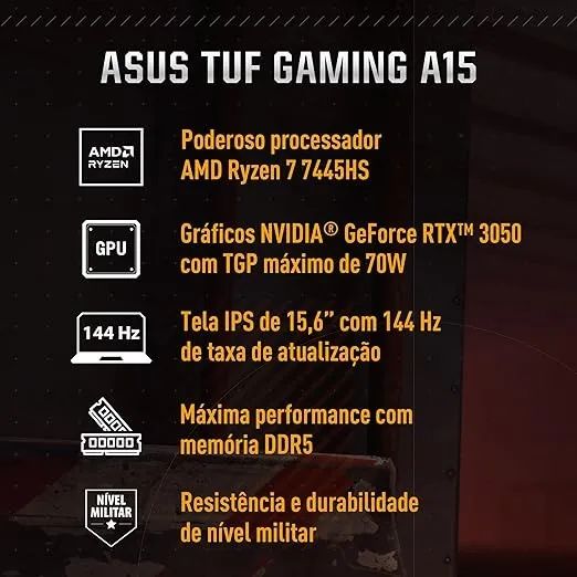 Notebook Gamer ASUS TUF Gaming A15 - Foto 2