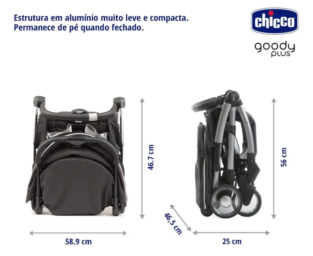 Carrinho de Bebê Goody Plus - Chicco - Foto 5