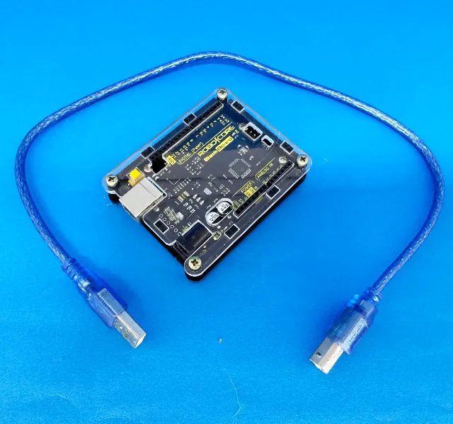 Placa Arduino UNO R3 Blackboard Robocore + Case Proteção e Cabo - Foto 3