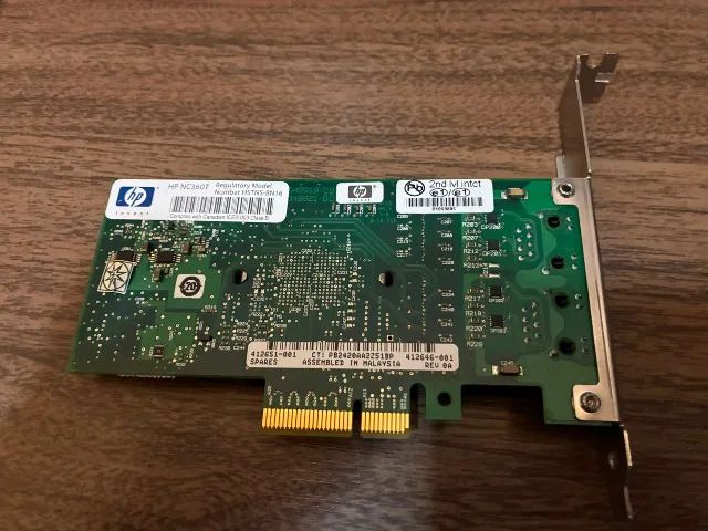Placa de rede HP NC360T 2X GIGA - Foto 2