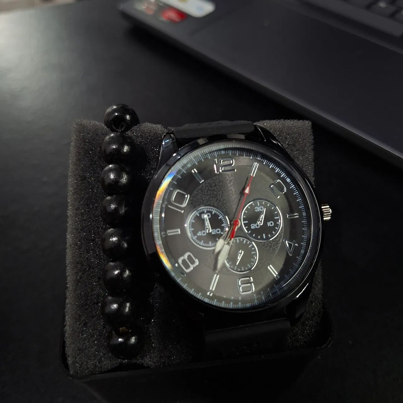 KIT RELÓGIO MASCULINO + PULSEIRA - ESTILO E PRESENÇA - Foto 5