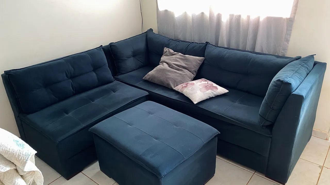 Sofá Azul Petróleo