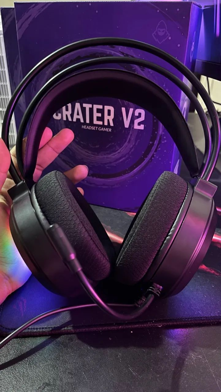 Headset Gamer Mancer Creat V2 Rainbow com Microfone Integrado - Foto 2