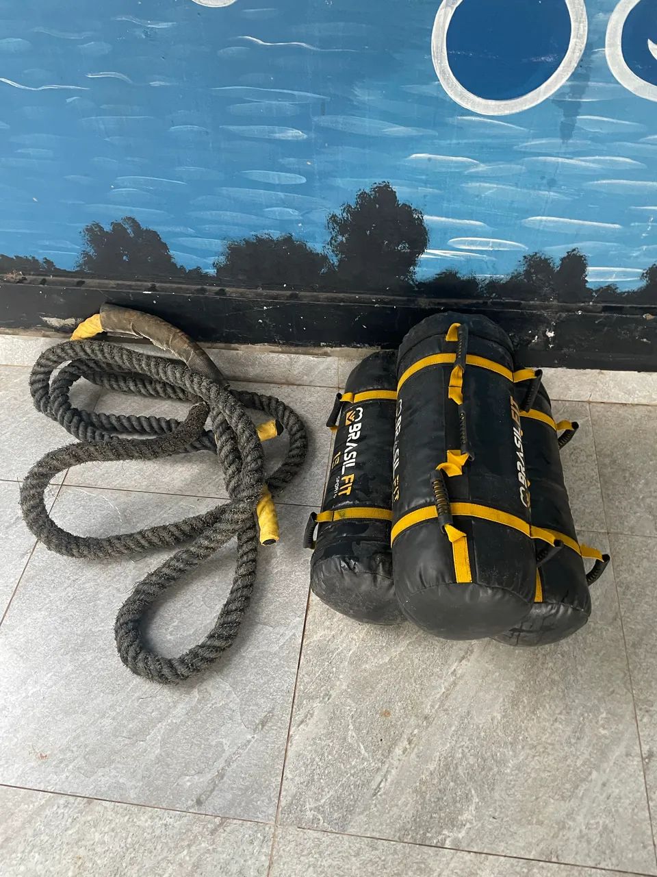 Kit peso e corda naval Brasil fit