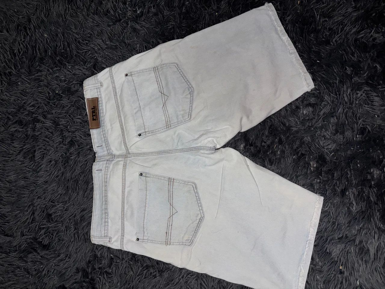 Bermuda Jeans Azul Branca - Foto 3